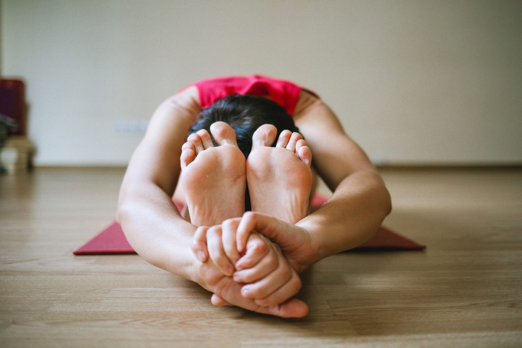 forward fold in yoga